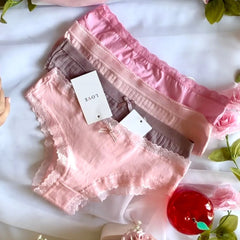 Combo Cotton: 05 Calcinhas de Algodão exclusivas